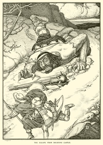 La fuga del castillo de la duda de George Woolliscroft Rhead