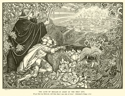La Tierra de Beulah, a la vista de la Ciudad Santa de George Woolliscroft Rhead
