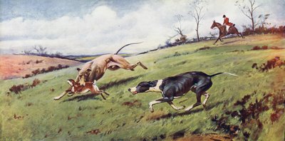Caza con galgos de George Wright