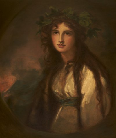 Emma Hart, Lady Hamilton como una Bacante de George after Romney