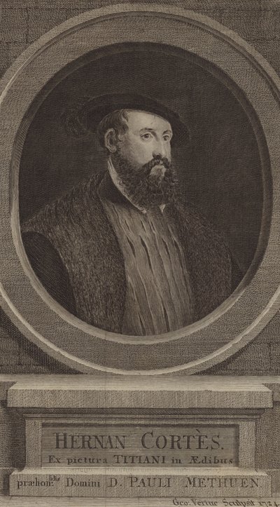Hernán Cortés, conquistador español de George after Vertue