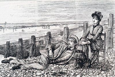 Una pareja en su luna de miel de George du Maurier
