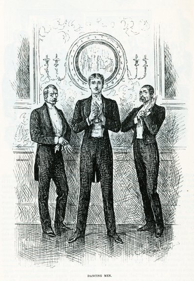 Hombres bailando de George du Maurier