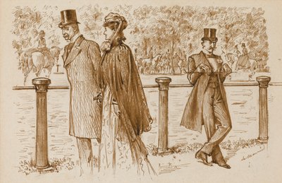 De paso: Ese es Bounderson, ¿no? ¡Debería haber sido ahogado como un cachorro!, Punch Magazine, 23 de julio de 1892 de George du Maurier