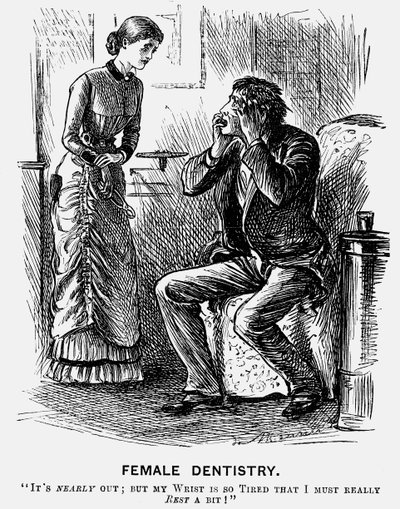 Dentistería Femenina de George du Maurier