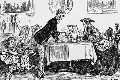 En 1865 Elizabeth Garrett Anderson fue licenciada para ejercer la medicina como la primera mujer doctora de George du Maurier