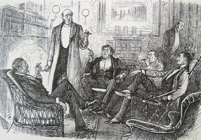 La sala de fumadores de George du Maurier