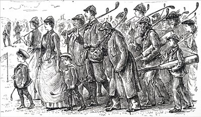 La creciente popularidad del golf de George du Maurier