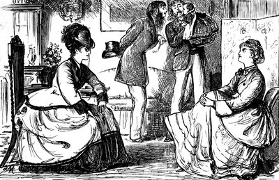 Parejas inglesas de clase alta de George du Maurier