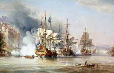 La toma de Porto Bello el 21 de noviembre de George the Elder Chambers