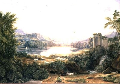 Composición de paisaje de George the Younger Barret