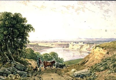 Paisaje con ganado de George the Younger Barret