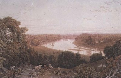 Vista desde Richmond Hill, Surrey de George the Younger Barret