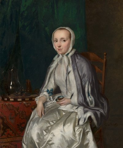Retrato de Elisabeth Troost, c.1758 de George van der Mijn