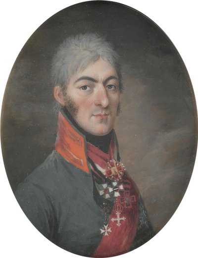 Príncipe Simón Bagratovich de Bagrationi Imereti 1771-, 1806 de Georges Antoine Keman