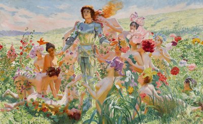 El caballero de las flores, 1894 de Georges Antoine Rochegrosse