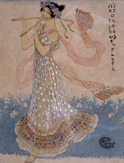 El joven músico, siglo XX de Georges Antoine Rochegrosse