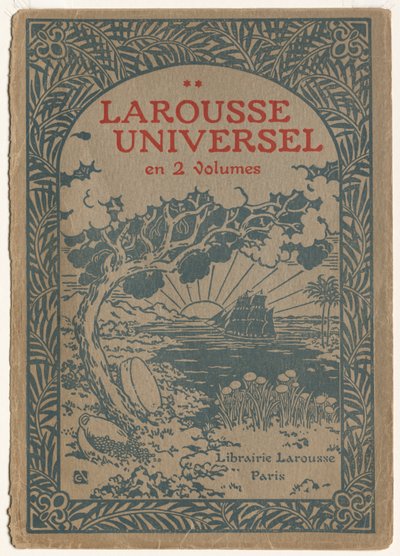 Larousse Universal: Portada Le Larousse Universel de Georges Auriol