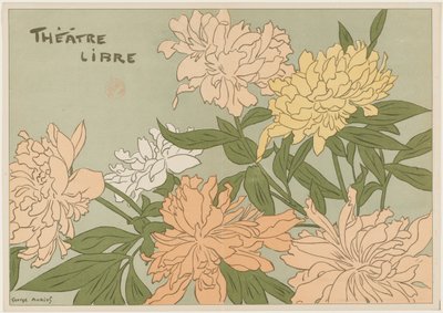 Myrane et Les Chapons Programa para el Théâtre Libre, 1889 de Georges Auriol