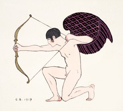 Cupido 1919 (impresión de pochoir) de Georges Barbier