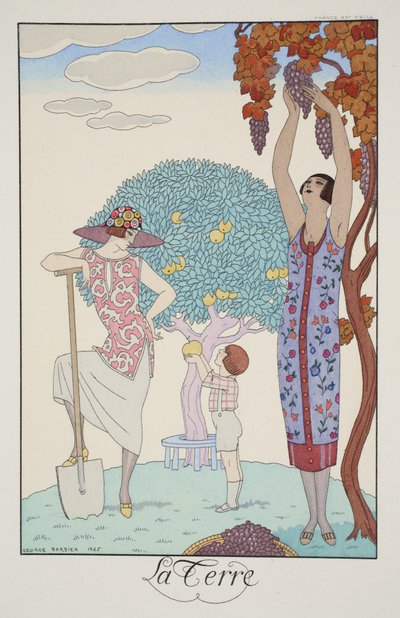 Tierra, de "Falbalas & Fanfreluches, Almanach des Modes Présentes, Passées et Futures". de Georges Barbier