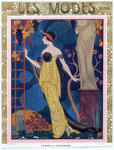 Portada de Les Modes; 1913; pub. 1913 (grabado en color) de Georges Barbier