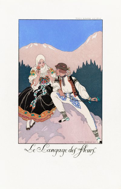 Ilustración de George Barbier. de Georges Barbier