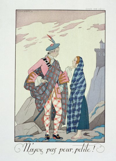 ¡No temas, pequeña! 1922 (impresión de pochoir) de Georges Barbier