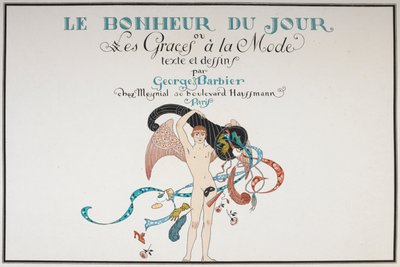 Portada ilustrada. Una figura masculina desnuda. de Georges Barbier