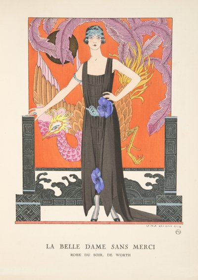 La Belle Dame Sans Merci, de una colección de láminas de moda de Georges Barbier