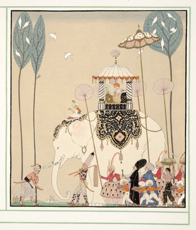 La Belle Missous de Personages de Comedie, pub. 1922 (impresión en plantilla) de Georges Barbier