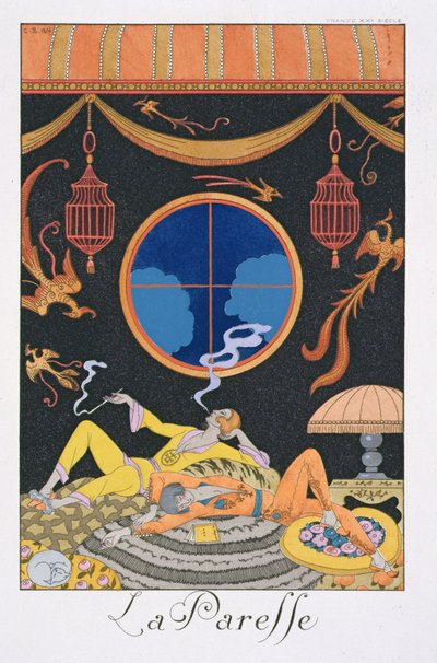 La Paresse de Georges Barbier