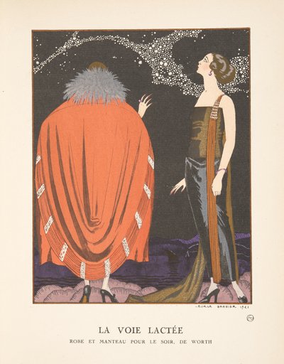 La Voie Lactée, de una colección de láminas de moda de Georges Barbier