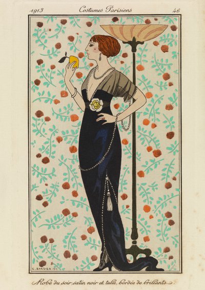 Lámina 46 de "Costumes Parisiens de Georges Barbier