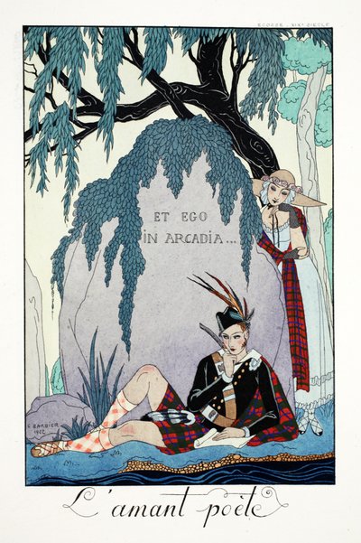Poet Lover, de "Falbalas & Fanfreluches, Almanach des Modes Présentes, Passes et Futures de Georges Barbier