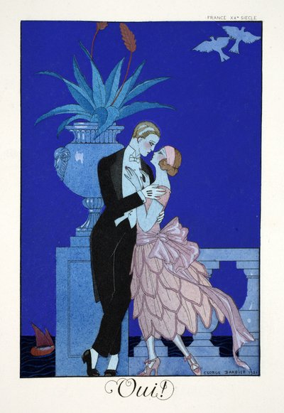 Sí, de "Falbalas & Fanfreluches, Almanach des Modes Présentes, Passes et Futures". de Georges Barbier