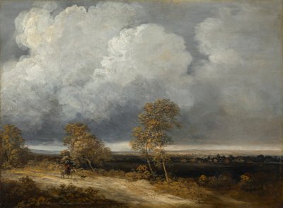 paisaje con un jinete de Georges Bernard Michel