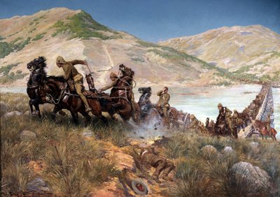 El Cruce Final de Buller del Tugela, Febrero 1900 de Georges Bertin Scott