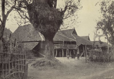 Birmania: En Kengtung (foto en blanco y negro) de Georges Bertin Scott