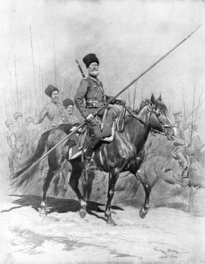Caballería cosaca, 1914 de Georges Bertin Scott