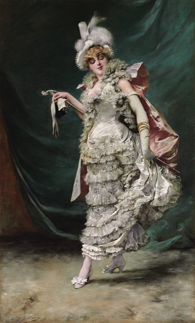 Vestida para el baile de Georges Clairin
