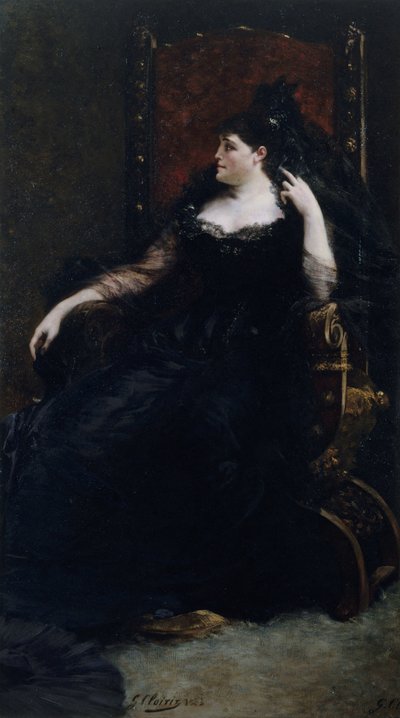 Retrato de la cantante de ópera Gabrielle Krauss 1842-1906, 1883 de Georges Clairin