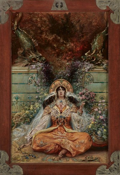 Sarah Bernhardt en el papel de Izeyl de Georges Clairin