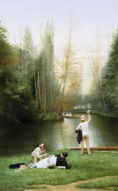Coqueteo, 1885 de Georges Croegaert