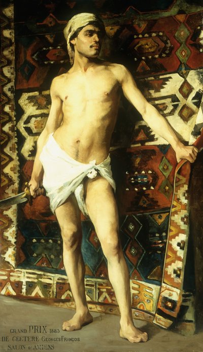 El guardia del harén, 1885 de Georges De Geetere