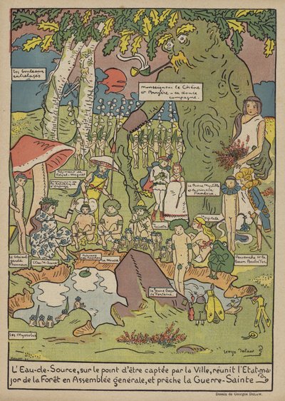 Ilustración para Le Rire de Georges Delaw