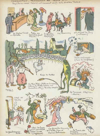 Ilustración para Le Rire de Georges Delaw
