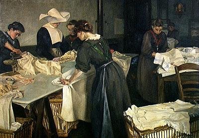 Planchado en el orfanato de Georges Dervaux