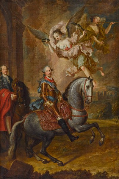 Maximiliano III José, Elector de Baviera, a caballo (óleo sobre lienzo) de Georges Desmarées