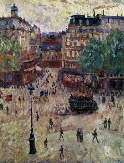 Una plaza en París, 1907 de Georges Dufrenoy